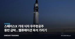 스페이스X 기대 식자 우주항공주 동반 급락…밸류에이션 옥석 가리기