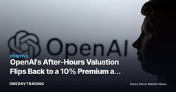 OpenAI's After-Hours Valuation Flips Back to a 10% Premium as Investor Sentiment Shifts Back from Anthropic