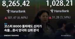 코스피 8000 돌파에도 신저가 속출…증시 양극화 심화 분석