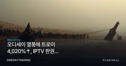 오디세이 열풍에 트로이 4,020%↑, IPTV 판권이 움직였다