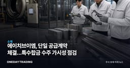에이치브이엠, 단일 공급계약 체결…특수합금 수주 가시성 점검