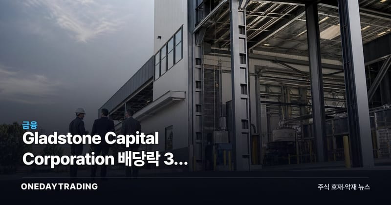 Gladstone Capital Corporation 배당락 3일 전, 9.53%