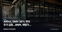 Affirm, GMV 36% 뛰자 주가 급등…BNPL 재평가가 시작됐다