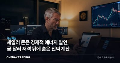 세일러 돈은 경제적 에너지 발언, 금·달러 저격 뒤에 숨은 진짜 계산