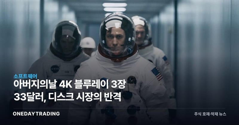아버지의날 4K 블루레이 3장 33달러, 디스크 시장의 반격