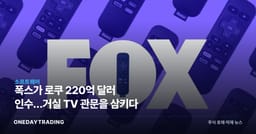 폭스가 로쿠 220억 달러 인수…거실 TV 관문을 삼키다
