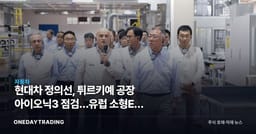 현대차 정의선, 튀르키예 공장 아이오닉3 점검…유럽 소형EV 승부수 실체는