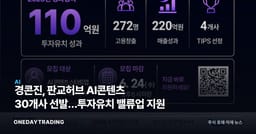 경콘진, 판교허브 AI콘텐츠 30개사 선발…투자유치 밸류업 지원