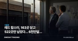 레드 랍스터, 163곳 닫고 522곳만 남았다… 6천만달러 투입에도 왜 줄폐점?