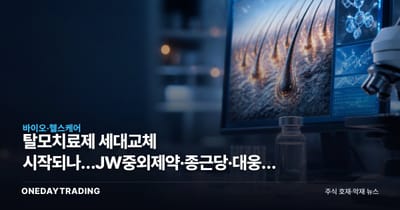 탈모치료제 세대교체 시작되나…JW중외제약·종근당·대웅제약 신약 경쟁