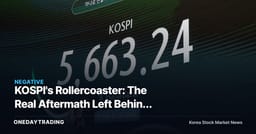 KOSPI's Rollercoaster: The Real Aftermath Left Behind After an 18% Rebound