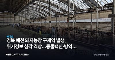 경북 예천 돼지농장 구제역 발생, 위기경보 심각 격상…동물백신·방역주 주목