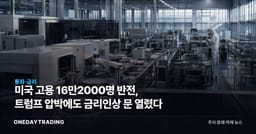 미국 고용 16만2000명 반전, 트럼프 압박에도 금리인상 문 열렸다