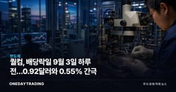 퀄컴, 배당락일 9월 3일 하루 전…0.92달러와 0.55% 간극