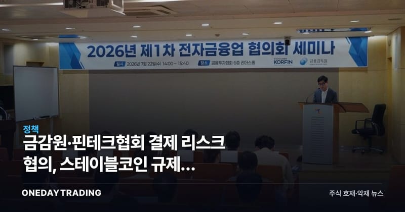 금감원·핀테크협회 결제 리스크 협의, 스테이블코인 규제의 리허설인가