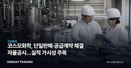 코스모화학, 단일판매·공급계약 체결 자율공시…실적 가시성 주목