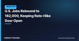 U.S. Jobs Rebound to 162,000, Keeping Rate-Hike Door Open