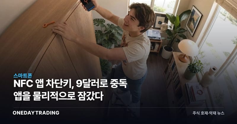 NFC 앱 차단키, 9달러로 중독 앱을 물리적으로 잠갔다