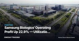 Samsung Biologics' Operating Profit Up 22.9% — Utilization Gains or a Currency Illusion?