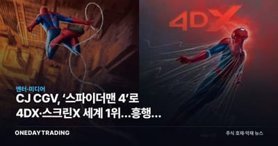 CJ CGV, ‘스파이더맨 4’로 4DX·스크린X 세계 1위…흥행이 이익 되려면