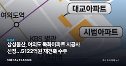 삼성물산, 여의도 목화아파트 시공사 선정…5122억원 재건축 수주
