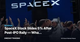 SpaceX Stock Slides 5% After Post-IPO Rally — What Investors Should Watch Next
