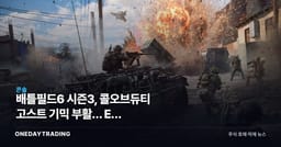 배틀필드6 시즌3, 콜오브듀티 고스트 기믹 부활… EA 라이브서비스 시험대