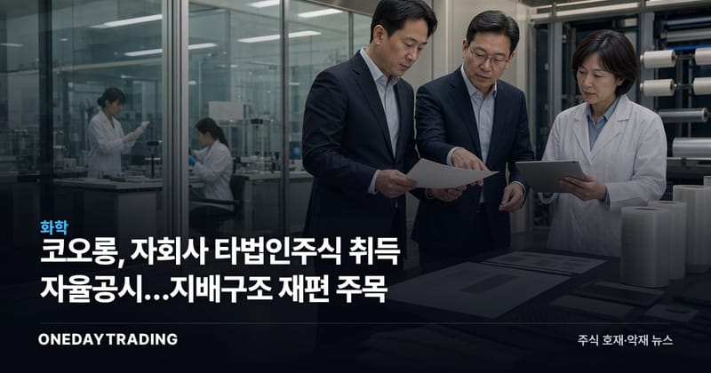 코오롱, 자회사 타법인주식 취득 자율공시…지배구조 재편 주목