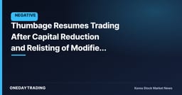 Thumbage Resumes Trading After Capital Reduction and Relisting of Modified Shares