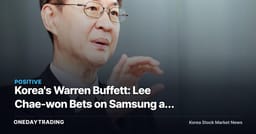 Korea's Warren Buffett: Lee Chae-won Bets on Samsung at 60,000 Won — Anatomy of a 10-Year Value-Investing Revival