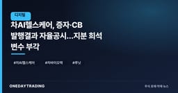 차AI헬스케어, 증자·CB 발행결과 자율공시…지분 희석 변수 부각
