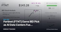 Fortinet (FTNT) Earns IBD Pick as AI Data Centers Fuel Firewall Demand