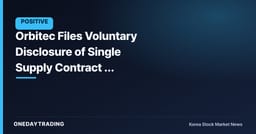 Orbitec Files Voluntary Disclosure of Single Supply Contract — Reviewing Order Momentum in Nuclear and Aerospace