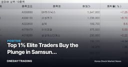 Top 1% Elite Traders Buy the Plunge in Samsung Electro-Mechanics and SK Hynix, But Sell Samsung Electronics