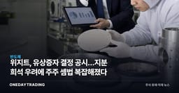 위지트, 유상증자 결정 공시…지분 희석 우려에 주주 셈법 복잡해졌다