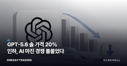GPT-5.6 솔 가격 20% 인하, AI 마진 경쟁 불붙었다