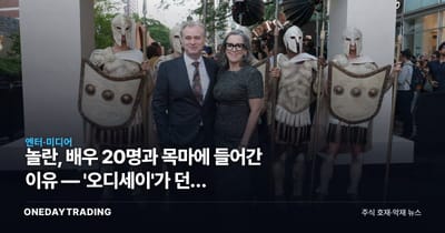 놀란, 배우 20명과 목마에 들어간 이유 — '오디세이'가 던진 손익분기점 신호