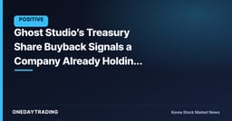 Ghost Studio’s Treasury Share Buyback Signals a Company Already Holding 9.42% of Its Own Stock