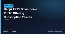 Hanju ART's Small-Scale Public Offering Subscription Results: Dilution Matters More Than the Money Raised