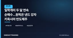 일학개미 두 달 연속 순매수…원픽은 낸드 강자 키옥시아 반도체주