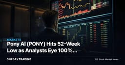 Pony AI (PONY) Hits 52-Week Low as Analysts Eye 100%+ Upside in Robotaxi Bet