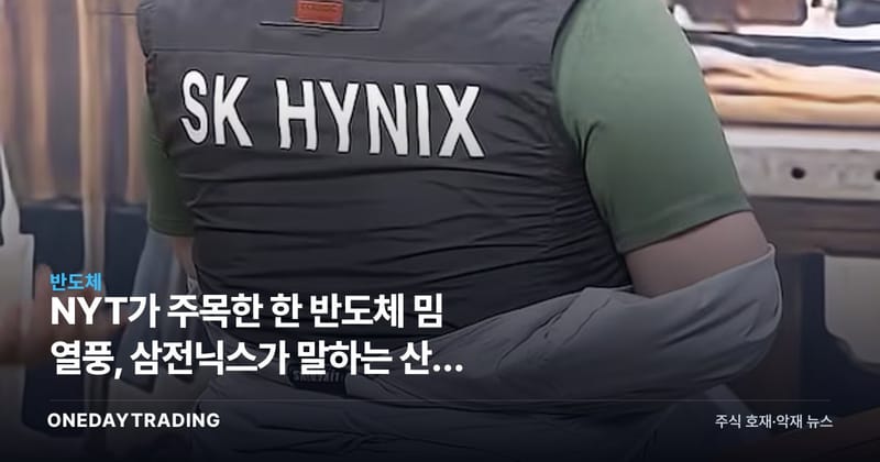 NYT가 주목한 韓 반도체 밈 열풍, 삼전닉스가 말하는 산업 변곡점