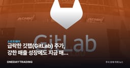 급락한 깃랩(GitLab) 주가, 강한 매출 성장에도 지금 매수 기회일까