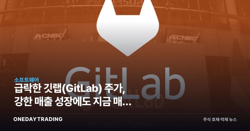 급락한 깃랩(GitLab) 주가, 강한 매출 성장에도 지금 매수 기회일까