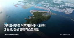가덕도신공항 이주지원 심사 3분의 2 보류, 건설 일정 리스크 점검