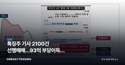 특징주 기사 2100건 선행매매…93억 부당이득에 기자·회계사 송치