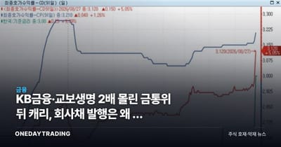 KB금융·교보생명 2배 몰린 금통위 뒤 캐리, 회사채 발행은 왜 못 살아나나