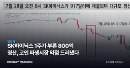 SK하이닉스 1주가 부른 800억 청산, 코인 파생시장 약점 드러냈다