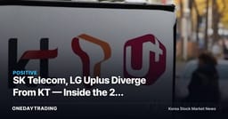 SK Telecom, LG Uplus Diverge From KT — Inside the 2Q Combined 1.4 Trillion Won Profit