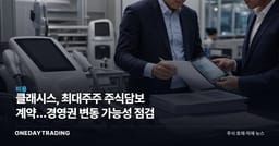 클래시스, 최대주주 주식담보 계약…경영권 변동 가능성 점검